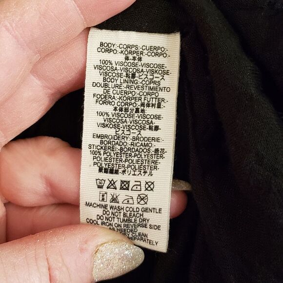 Free People Flowy Floral Embroidered Dress, Sz Small - Picture 13 of 15